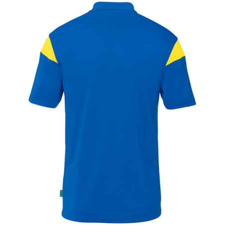 Polo Uhlsport Squad 27 azur/jaune citron dos