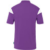 Polo Uhlsport Squad 27 mauve/blanc dos