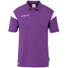 Polo Uhlsport Squad 27 mauve/blanc