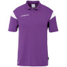 Polo Uhlsport Squad 27 mauve/blanc