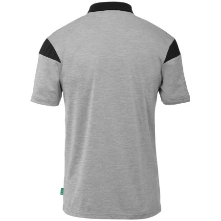 Polo Uhlsport Squad 27 gris fonce chine/noir dos