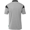 Polo Uhlsport Squad 27 gris fonce chine/noir dos