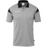 Polo Uhlsport Squad 27 gris fonce chine/noir