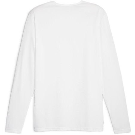 Surmaillot de basket manches longues Puma Team White dos
