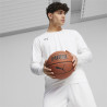Surmaillot de basket manches longues Puma Team White