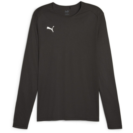 Surmaillot de basket manches longues Puma Team Black face