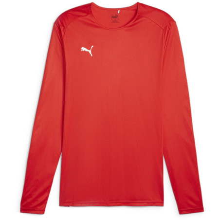 Surmaillot de basket manches longues Puma Team Red face
