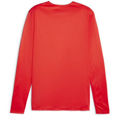 Surmaillot de basket manches longues Puma Team Red dos