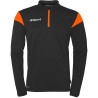 Sweat 1/4 Uhlsport Squad 27 noir/orange fluo