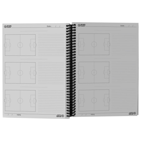 Carnet à spirales coach football A4