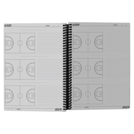 Carnet à spirales coach basketball A4