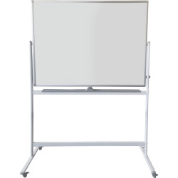 TABLEAU BLANC PIVOTANT SUR ROULETTES