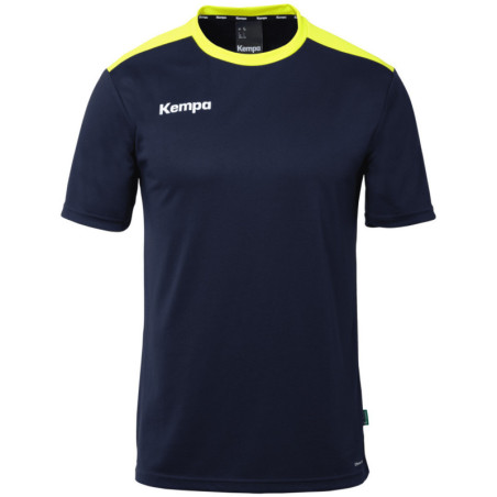 Maillot Kempa Emotion 27 bleu marine/jaune fluo