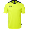 Maillot Kempa Emotion 27 jaune fluo/bleu marine