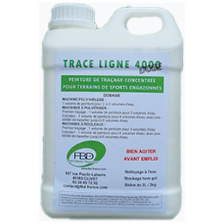Peinture de traçage Prête dosée Solu'Dose pour terrains de football et de rugby- 10 Kg