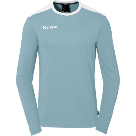 Maillot Kempa Emotion 27 Manches Longues aqua/blanc