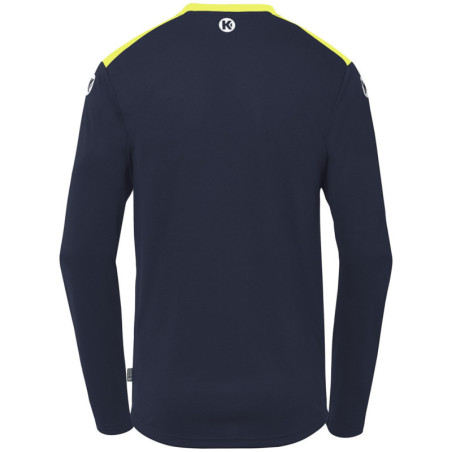 Maillot Kempa Emotion 27 Manches Longues bleu marine/jaune fluo dos
