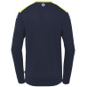 Maillot Kempa Emotion 27 Manches Longues bleu marine/jaune fluo dos