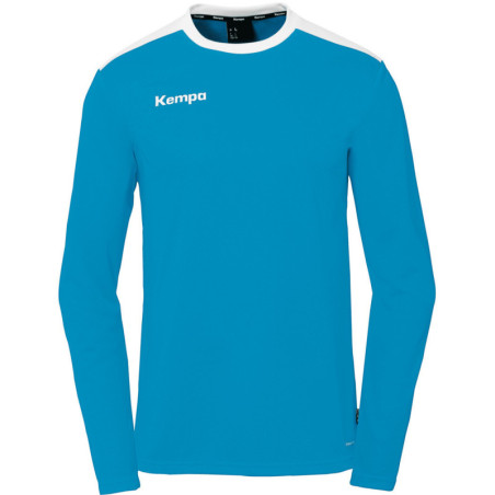 Maillot Kempa Emotion 27 Manches Longues bleu kempa/blanc