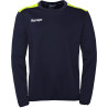 Sweat EMOTION 27 Kempa bleu marine/jaune fluo