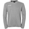 Sweat EMOTION 27 Kempa gris fonce chine/blanc