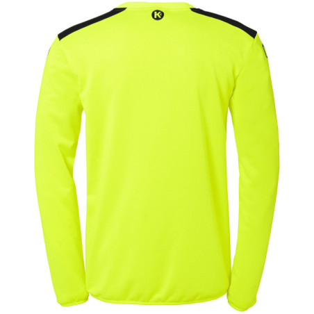 Sweat EMOTION 27 Kempa jaune fluo/bleu marine dos