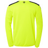 Sweat EMOTION 27 Kempa jaune fluo/bleu marine dos