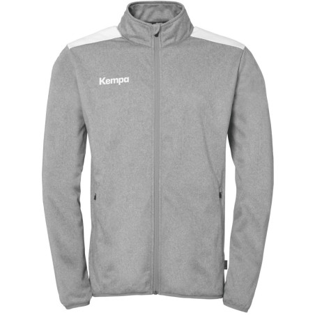 Veste de survêtement Kempa Emotion 27 gris fonce chine/blanc