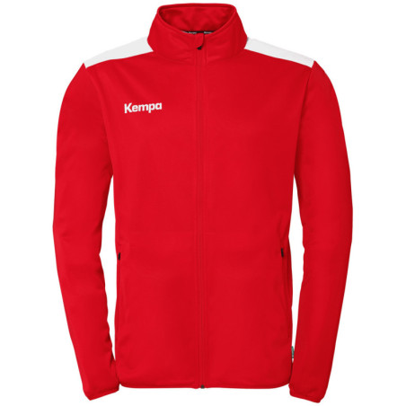 Veste de survêtement Kempa Emotion 27 rouge/blanc