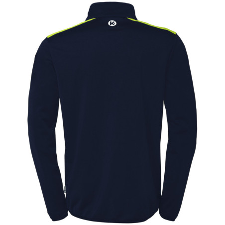 Veste de survêtement Kempa Emotion 27 bleu marine/jaune fluo dos