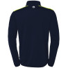 Veste de survêtement Kempa Emotion 27 bleu marine/jaune fluo dos