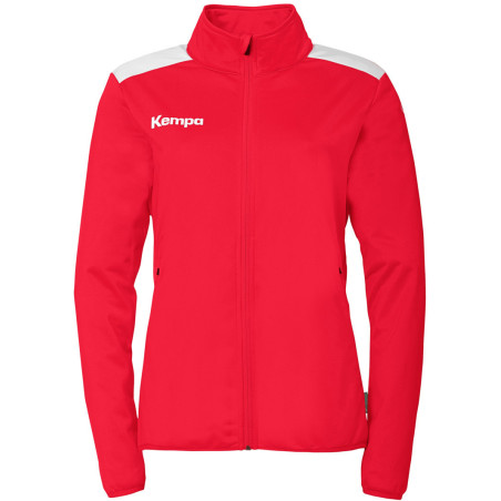 Veste de survêtement Kempa Emotion 27 Women rouge/blanc