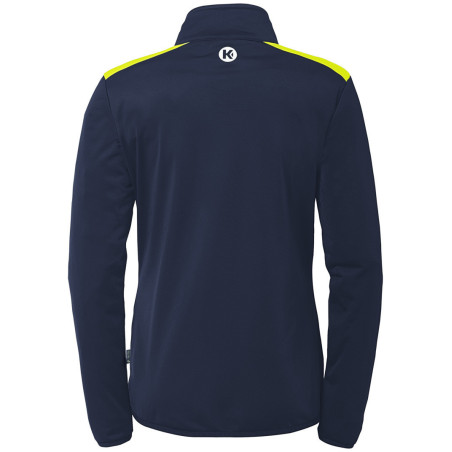Veste de survêtement Kempa Emotion 27 Women bleu marine/jaune fluo dos