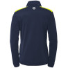 Veste de survêtement Kempa Emotion 27 Women bleu marine/jaune fluo dos