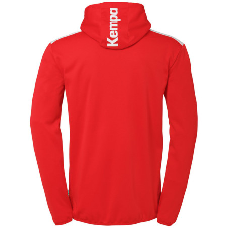 Veste de survêtement à capuche Kempa Emotion 27 rouge/blanc dos
