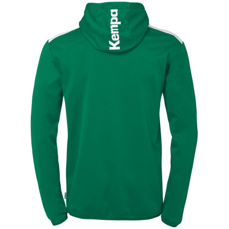 Veste de survêtement à capuche Kempa Emotion 27 lagon/blanc dos