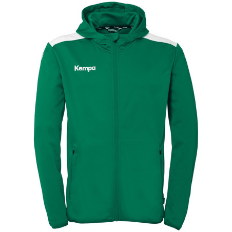 Veste de survêtement à capuche Kempa Emotion 27 lagon/blanc