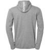 Veste de survêtement à capuche Kempa Emotion 27 gris fonce chine/blanc dos