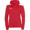 Veste de survêtement à capuche Kempa Emotion 27 Women rouge/blanc