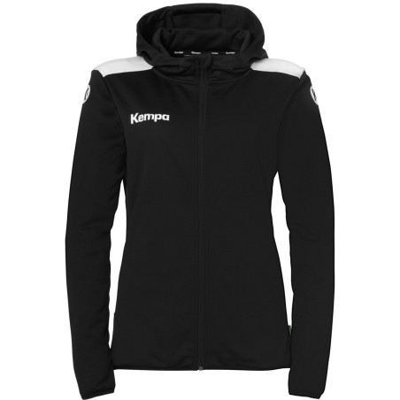Veste de survêtement à capuche Kempa Emotion 27 Women noir/blanc dos