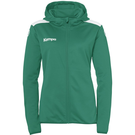 Veste de survêtement à capuche Kempa Emotion 27 Women lagon/blanc