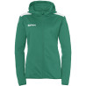 Veste de survêtement à capuche Kempa Emotion 27 Women lagon/blanc