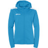 Veste de survêtement à capuche Kempa Emotion 27 Women bleu kempa/blanc