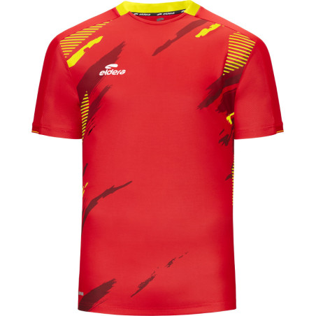 Maillot Eldera Fensif Rouge Jaune