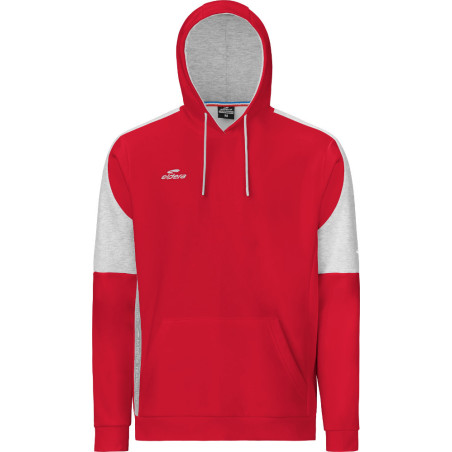Sweat à capuche Eldera Naja rouge gris