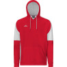 Sweat à capuche Eldera Naja rouge gris