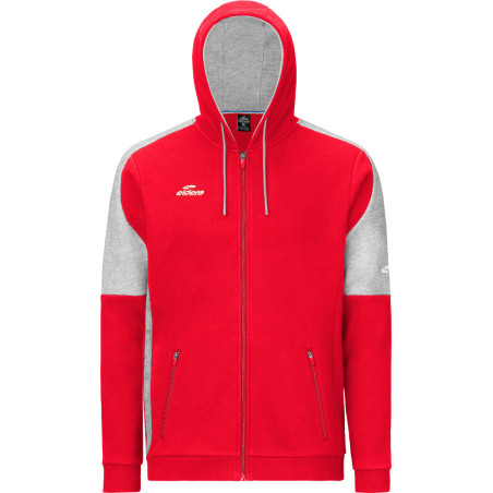 Veste à capuche Eldera Naja rouge gris