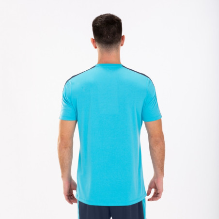 Maillot Joma Academy III Turquoise Fluor Dark Navy dos