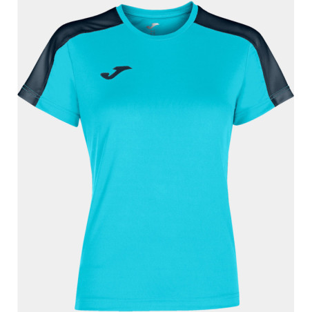 Maillot Femme Joma Academy III Turquoise Fluor Dark Navy face