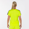 Maillot Femme Joma Academy III Yellow Fluor Black dos